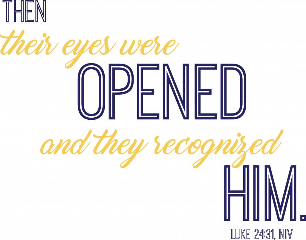 Then their eyes were opened and they recognized him